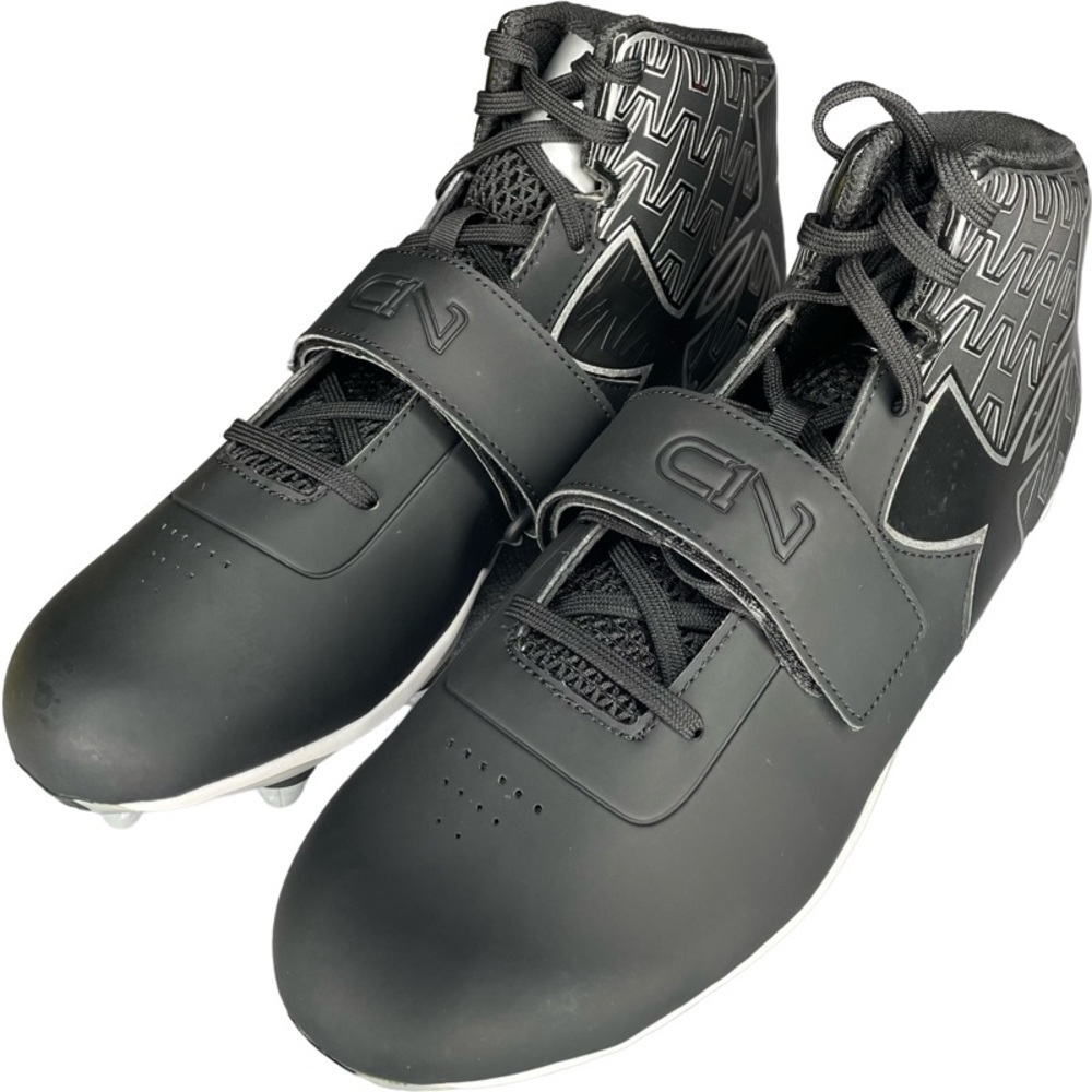 𝅺Under Armour Men's UA C1N Mid Football Cleat 1264317-001 Black SZ 12 - Picture 4 of 11